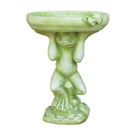 Jeco Jeco ODBB005 25 in. Frog Birdbath ODBB005